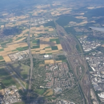 Rangierbahnhof nebst Flugplatz Mannheim