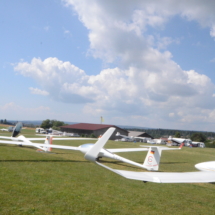 Starterfeld heute mit guter Wolkenoptik