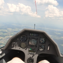 Blick aus dem Cockpit